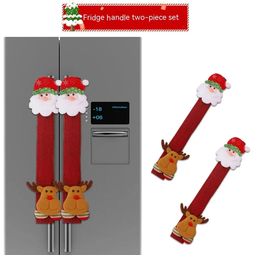 Christmas Refrigerator Handle Protective Cover - Bellarte Enchanté Christmas Refrigerator Handle Protective Cover